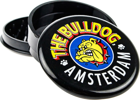 The Bulldog Amsterdam Grinder 45mm 3 Parts Μαύρο Μεταλλικό 1τμχ