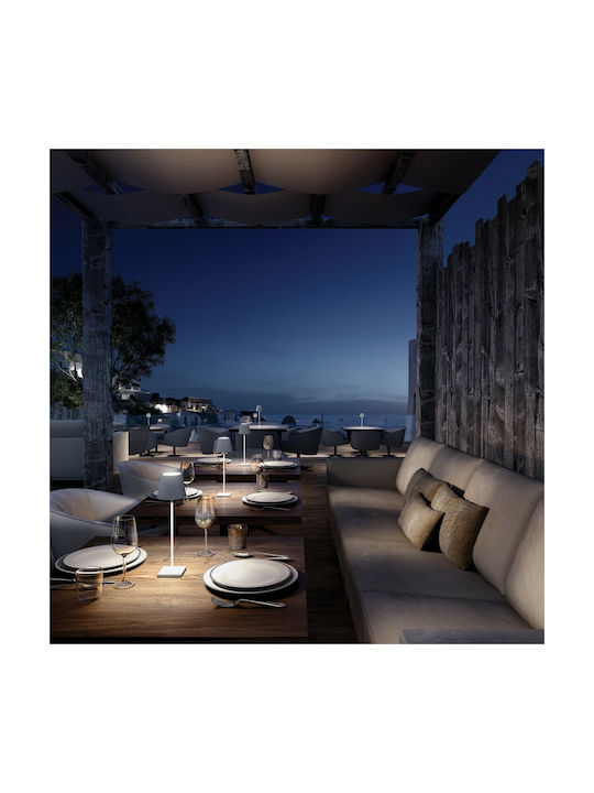 Επαναφορτιζόμενο Φωτιστικό Πορτατίφ Bistro Καφέ Σκουριά Led Ip54 Επαναφορτιζόμενο Φωτιστικό Πορτατίφ Bistro Καφέ Σκουριά Led Ip54