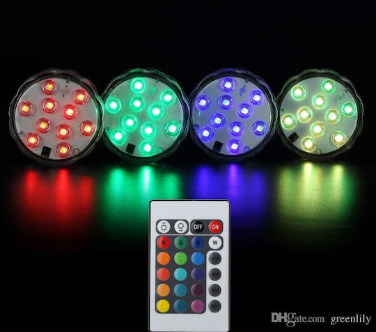 Submersible Pool Spotlight with Remote Control and Multicolour (RGB) Light 201058