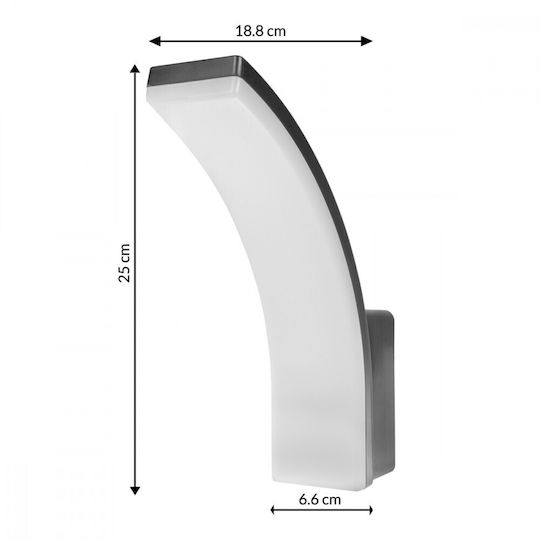 Maclean Led Lamp Grey 20w Ip65 2750lm Neutral White 4000k Mce511 Gr