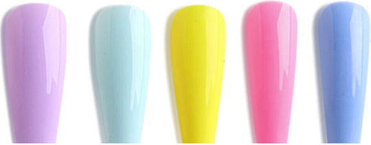Κασετίνα 100 Candy Colorful False Coffin Tips Χωρίς Εγκοπή