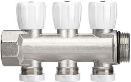 Manifold with Regulating Valves Evo 1" Three 3 Outlets Cherbros