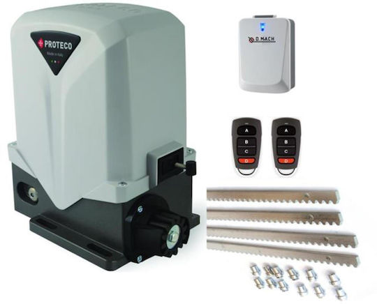 Μηχανισμός Γκαραζόπορτας Συρόμενης 1500kg/600w Mover 15 Proteco Set Μοτερ + Πλακέτα +4m Κρεμαρίερα +2 Κοντρόλ