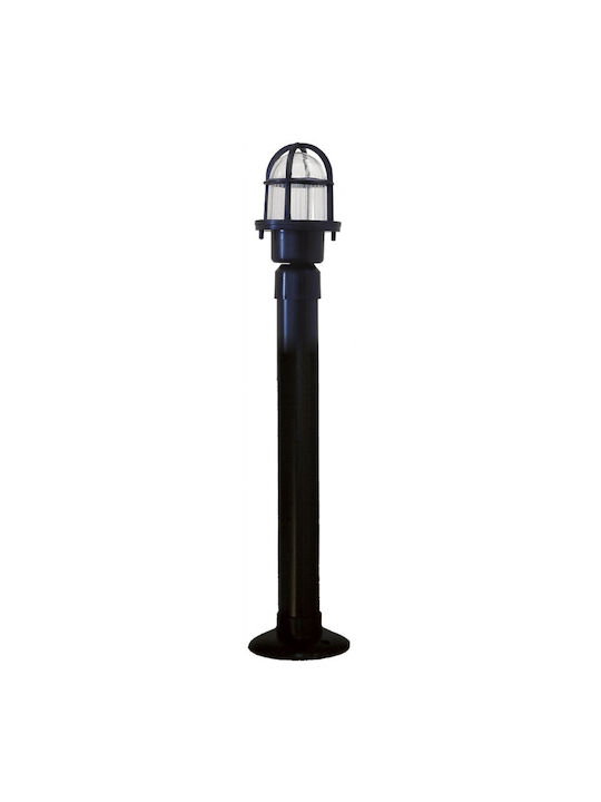 Heronia Φωτιστικό Κολωνάκι Εξωτερικού Χώρου 10W IP44 για Ντουί E27 Μαύρο