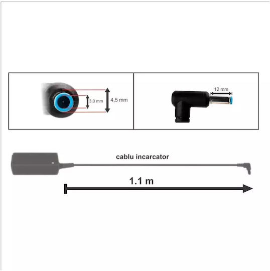Încărcător Laptop 65W 19.5V 3.33A pentru HP