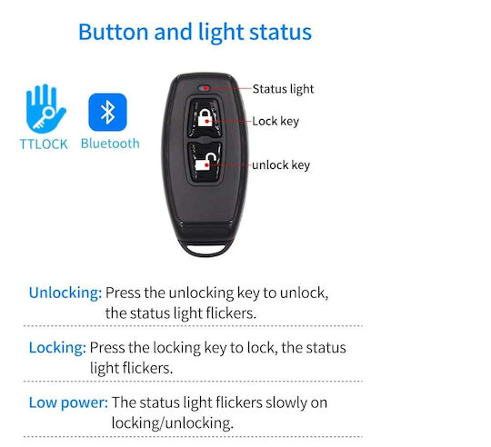Wireless Remote Control Devices Ttlock Wireless Remote Key Fob Ht-r1 Bluetooth Ht-r1 Ttlock