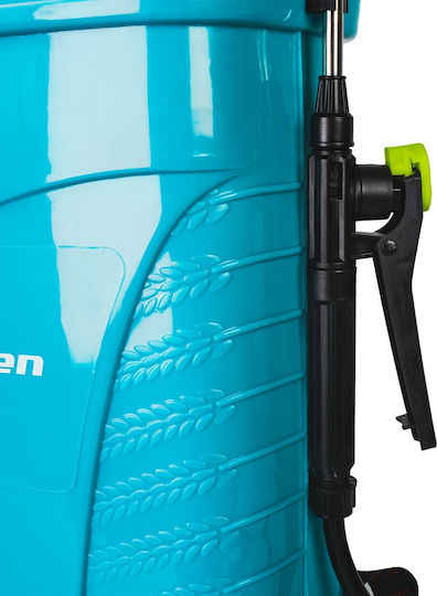 TopGarden Ψεκαστήρας Πλάτης 12V με Μπαταρία 8Ah με Χωρητικότητα 16lt 4bar σε Πορτοκαλί χρώμα