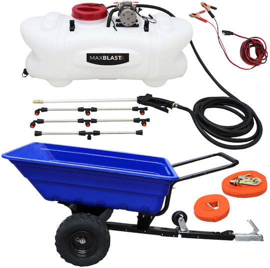 Pressure Sprayer 12V Battery with Capacity 100lt 12bar in White color