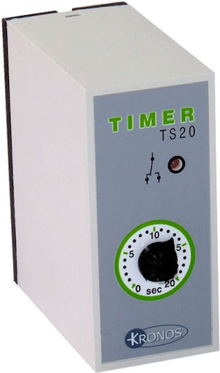 Kronos Ts20 Voltage Timer Relay 220vac-24vac/dc Time 0-20sec 10-00