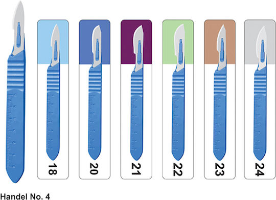 Paramount – No 22 Scalpels with Handle Disposable 10 Pieces
