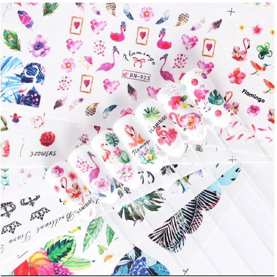 Set Designs Water Transfer Nail Art On Nails 400 Designs