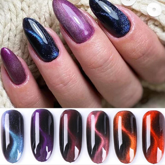 Case 12 Cat Eye Effect Powders Use Gel Acrylic Gel Acrylic