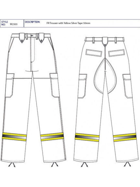 Firefighting Trousers Bizflame Plus New Uniform W2503 Pegasos Safety