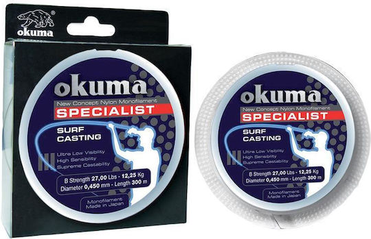 Okuma Surfcasting Fishing Line 300m, Blue