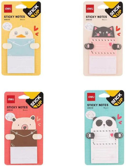 Deli Sticky Note Pads in Cube 7.6x10.1pcs (Μiscellaneous Designs)