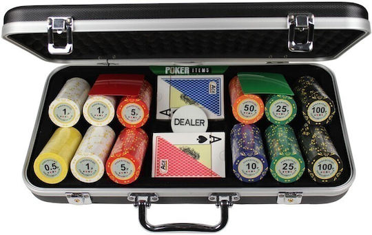 Pokeritems Set 300 Jetoane De Poker Numerotate 14gr În Valiză Cu 2 Pachete