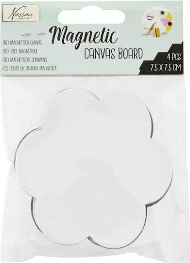 4 Magnetic Canvas Boards 7.5x7.5cm In 2 Designs