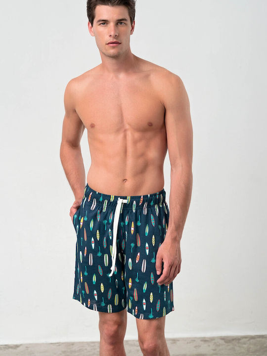 Vamp Men's Summer Pajama Bermuda Multicolour