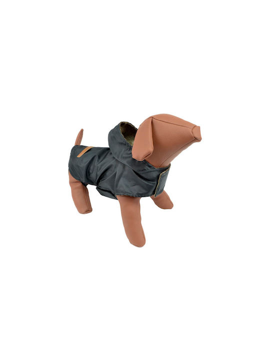 Woof Moda Waterproof Dog Jacket with Hood Grey 36cm