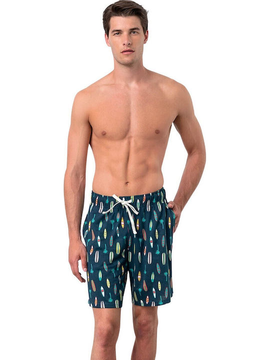Vamp Men's Summer Pajama Bermuda Multicolour