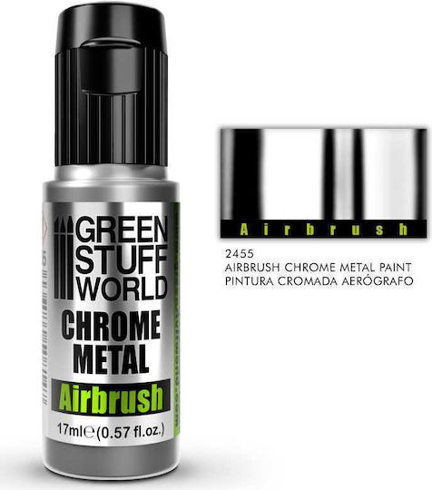 Green Stuff World Metal Modellbau-Farben Chrome 17ml