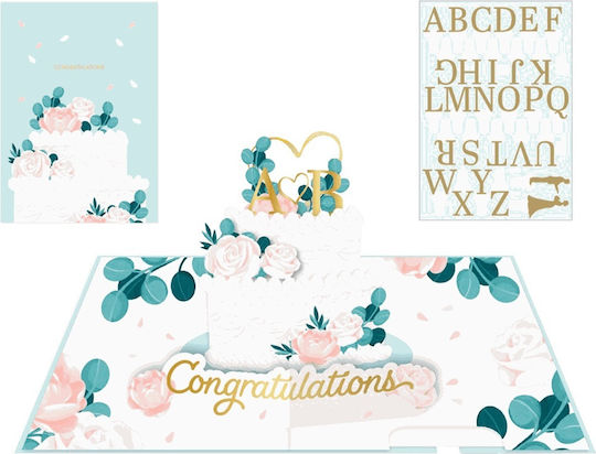 Origamo Greeting Card Pop-Up Anniversary 18.5x14cm Kirigami