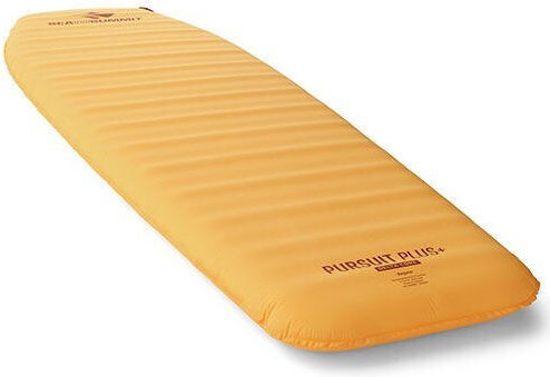 Sea to Summit Rectangular Gonflabil Single Substrat Camping 183x64cm în culoarea Roșu