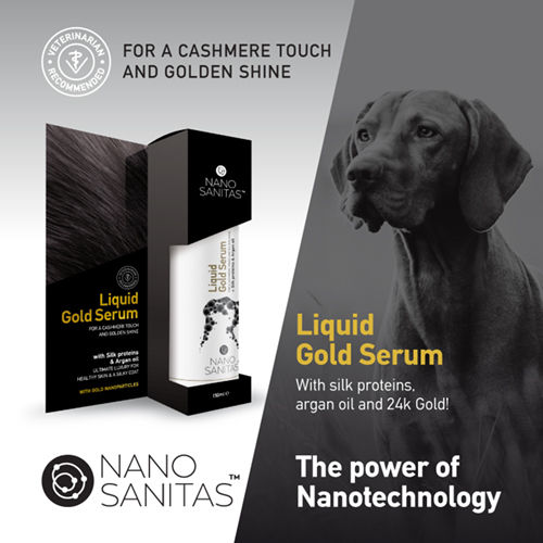 Nanosanitas Silver Serum Liquid Gold Dog Softener 150ml