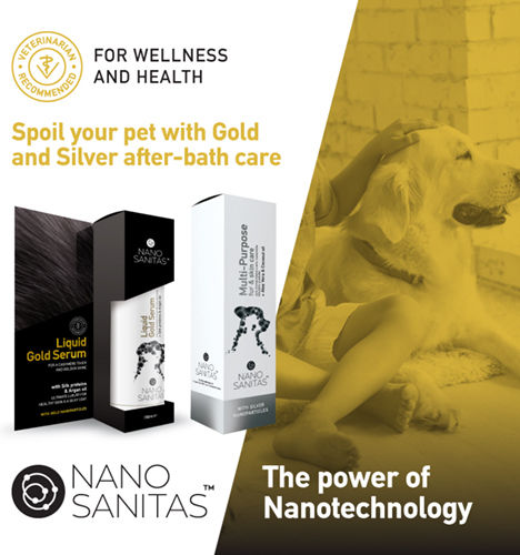 Nanosanitas Silver Serum Liquid Gold Dog Softener 150ml