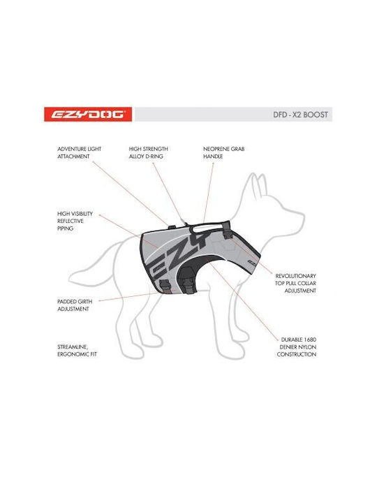 Ezydog Hundegeschirr Gelb Mittel 628.4224