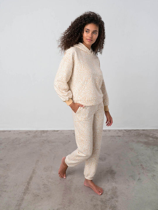 Jogginghose Beige