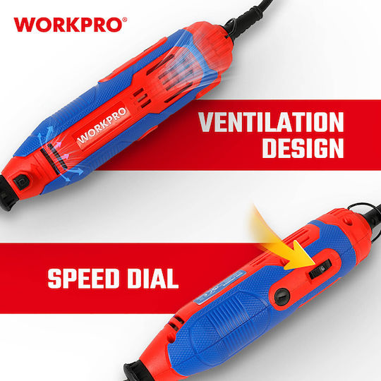 WorkPro Electric Rotary Multi Tool 130W with Speed Control WP472411CE
