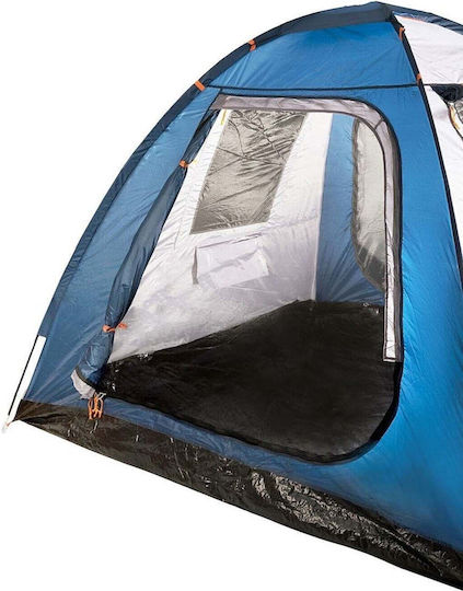 Campo Rimo 4 Blackout Summer Camping Tent Igloo Blue with Double Cloth for 4 People 210x240x175cm
