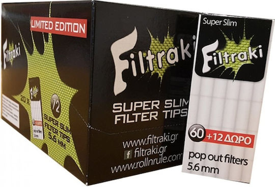 Filtraki Mini Vată pentru țigări Simplu 5.6mm 72x1buc Ediție Limitată
