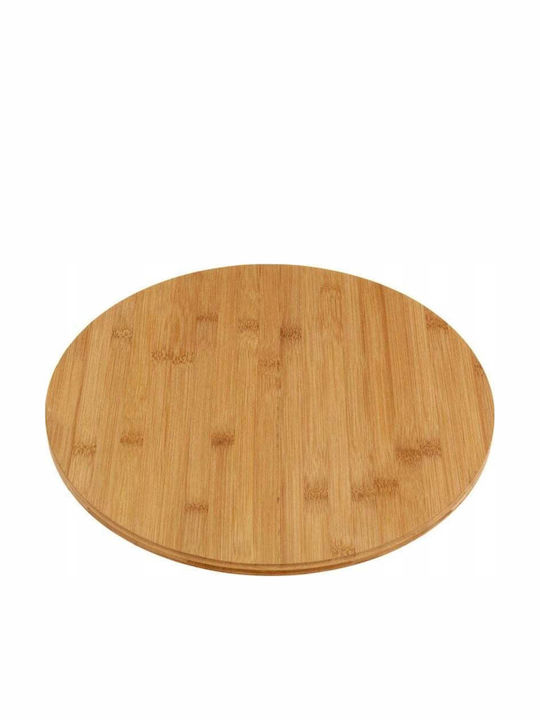 ArteLibre Дърво Кръгъл Поднос за сервиране в Кафяв Цвят 35x35см 06350798 1бр