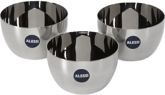 Alessi Serving Bowl Round Inox Gray