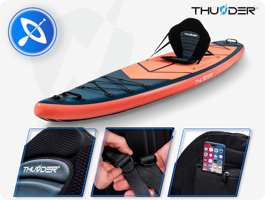 Thunder MISTY Φουσκωτή Σανίδα SUP / Kayak με Μήκος 3.65m Μπλε