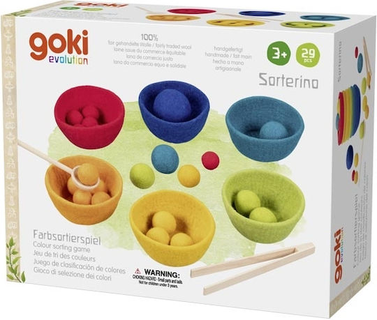 Goki Montessori Educational Game Knowledge made of Wood for 3+ Years Old