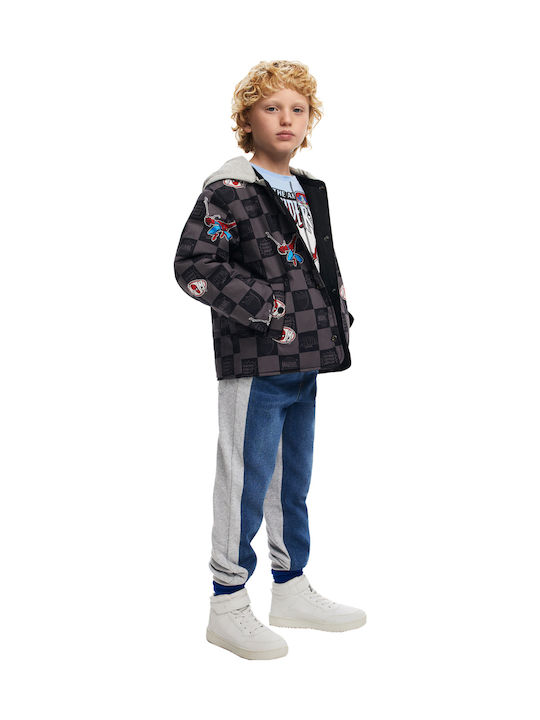 Kids' Casual Jacket Gray Collage