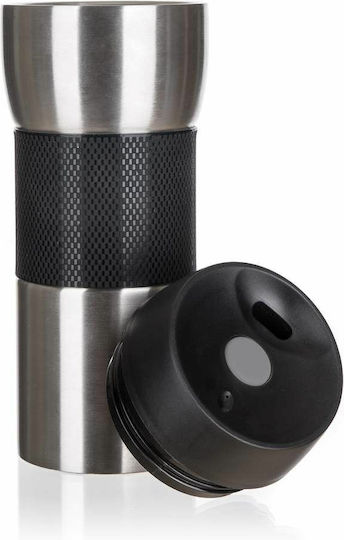 Banquet Stainless Steel / Plastic Thermos Bottle 420ml Gray