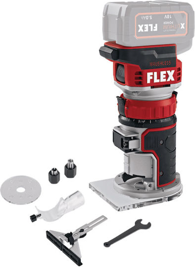 Flex CER 18.0-EC Trimmfräse 18V Bürstenlos 1x5Ah mit Geschwindigkeitsregelung und mit Absaugsystem