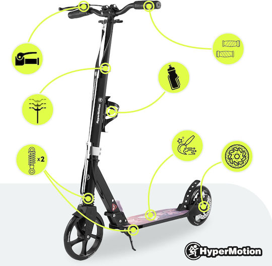 HyperMotion Kids Scooter Foldable Skyline 2-Wheel for 6+ years old Years Pink