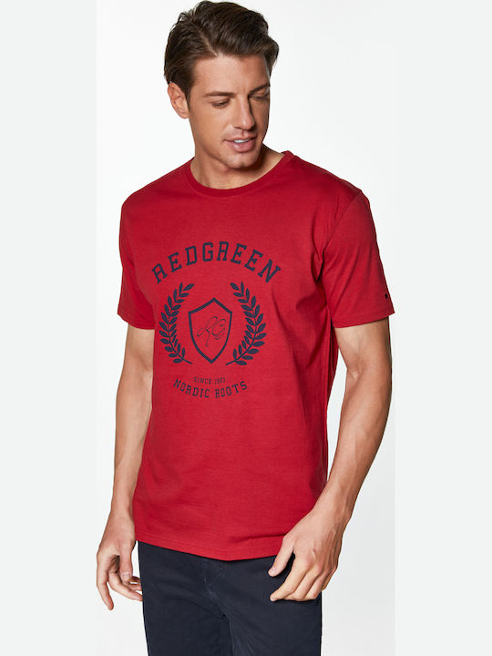 Redgreen T-shirt Τύπωμα Nordic Roots Κόκκινο