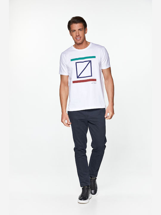 Redgreen T-shirt Τύπωμα Big Rg Logo Λευκό