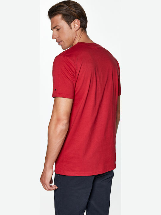 Tricou Redgreen Cu Imprimeu Compass Roșu