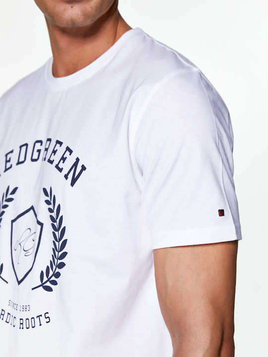 Redgreen T-shirt Τύπωμα Nordic Roots Λευκό