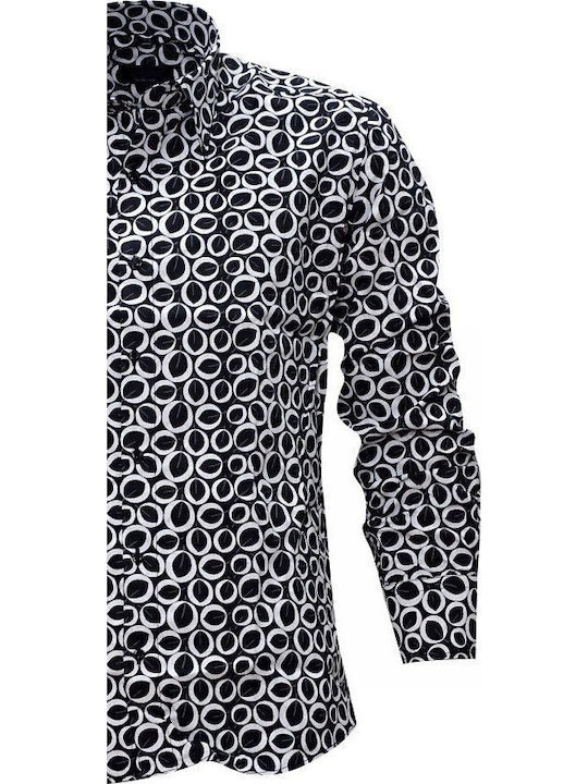 3b Gruppen Hemd in Fashion Weiß Schwarz