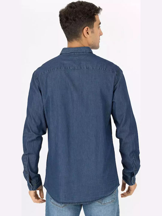 Tiffosi Herrenhemden Jeans Langärmeliges Hemd mit Tasche 10046897_ed