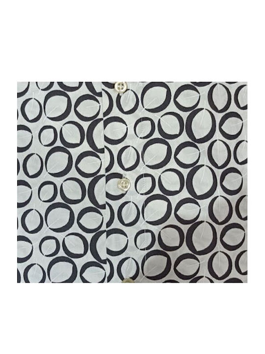 3b Groups Shirt Fashion Slim Fit Fonto White Black