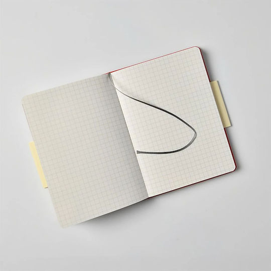 Apica Premium Cd Notizbuch 96 Blätter A6 Quadrat Rot